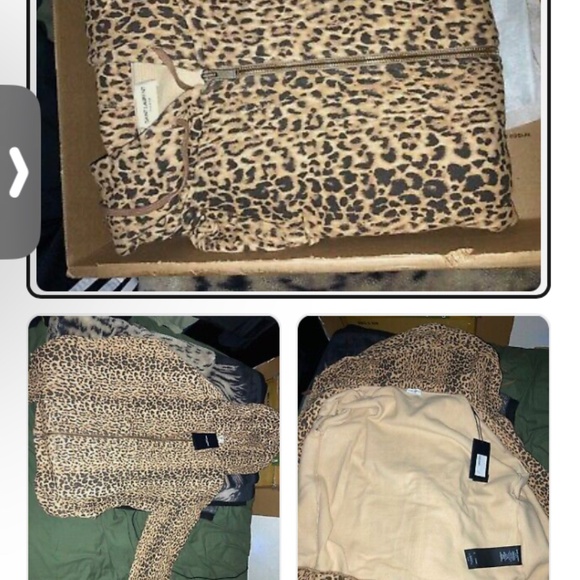 New with tags 🏷️ Saint Laurent Cheetah 🐆 print Zip up Hoodie - Picture 3 of 3